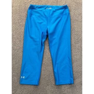 Under Armor HeatGear Leggings Women's Small Blue Compression‎ Athletic Pants